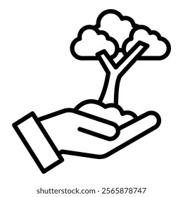 Forest Conservation Icon Element For Design