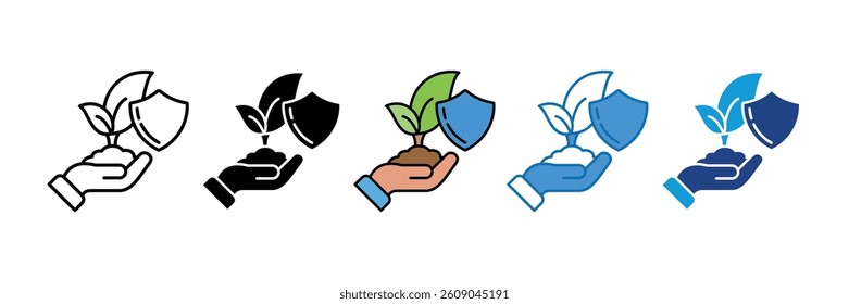 Forest Conservation Icon Set Multiple Style Collection