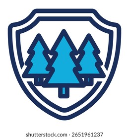 Forest Conversation Icon Element For Design