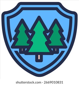 Elemento de icono de conversación de bosque para diseño