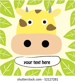 Forest cow with text 3