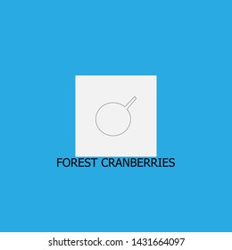 forest cranberries icon sign signifier vector
