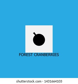 forest cranberries icon sign signifier vector