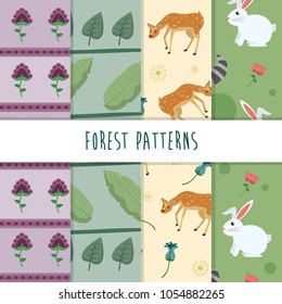 Forest cute patterns