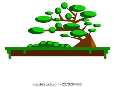 Forest design illustration, simple forest icon with elegant concept, perfect for celebrations world forest day