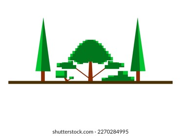 Forest design illustration, simple forest icon with elegant concept, perfect for celebrations world forest day