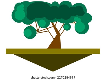 Forest design illustration, simple forest icon with elegant concept, perfect for celebrations world forest day
