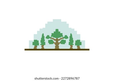 Forest design illustration, simple forest icon with elegant concept, perfect for celebrations world forest day