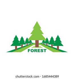 forest design logo - vector
