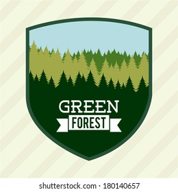 forest design over white background vector illustration 