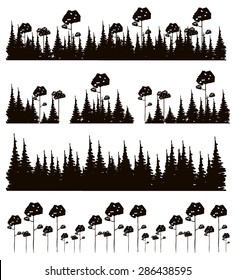 Forest design over white background, vector illustration