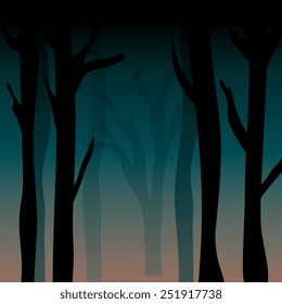 Forest design, vector illustration.