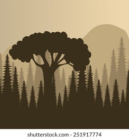 Forest design, vector illustration.