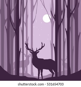 Forest design. Vector illustration
