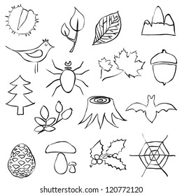forest doodle images