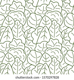 Forest, Doodle seamless backgrounds. Hand drawn vector seamless background. Coloring pages for adults and kids.