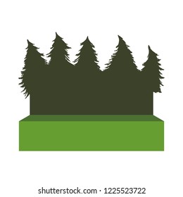 forest ecology landscape icon