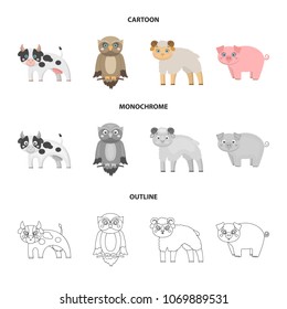 Forest, ecology, toys and other web icon in cartoon,outline,monochrome style.Animals, farm, enterprises icons in set collection.