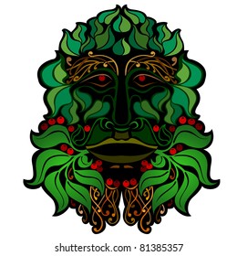 forest face isolated spirit