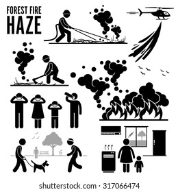 Forest Fire and Haze Problems Pictogram