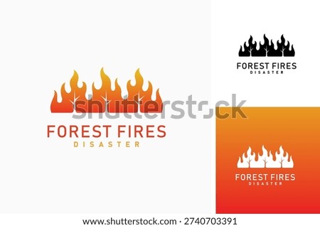 Forest fire logo symbol icon design