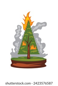 Waldbrände-Problemdesign