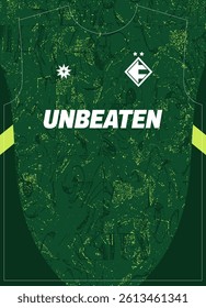 Forest Flicker Green Pattern Football Jersey Sublimation Print
