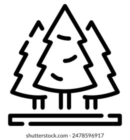 Icono de piso forestal para Web, App, infografía, etc