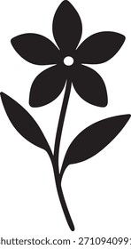  Icono de la flor del bosque – Ilustración vectorial