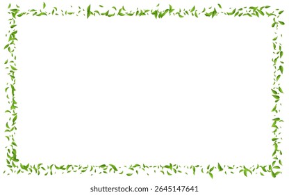 Forest Foliage Flying Vector White Background Pattern. Organic Greens Concept. Olive Leaf Wind Brochure. Leaves Nature Poster.