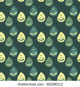 Forest Friends collection. Seamless vector pattern. Cute forest.