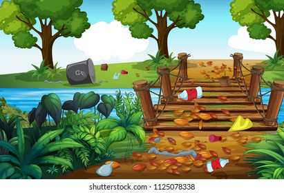A Forest Full of Trash illustration