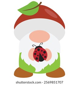 Forest  gnome  vector cartoon illustration