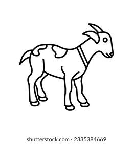 Forest goat Vector icon which can easily modify or edit


