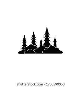Forest graphic design template vector isolated illustration