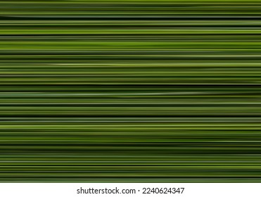 Forest green horizontal stripes gradient design art for backgrounds. Blurred Motion. Vector Illustration.