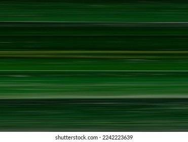 Forest Green horizontal stripes gradient design art for backgrounds. Blurred Motion. Vector Illustration.