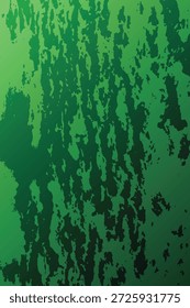 Fundo texturizado de verde-floresta e limão. Papel de parede abstrato vibrante com traços de pintura orgânica.