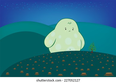 Forest Guardian fantasy illustration
