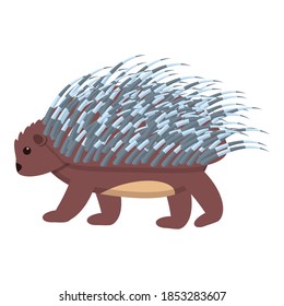 Forest hedgehog icon. Cartoon of forest hedgehog vector icon for web design isolated on white background