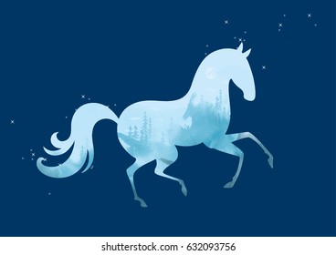 forest horse poster