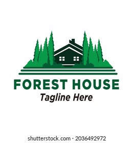Plantilla de diseños de logotipo de Forest House, plantilla de logotipo de Green House
