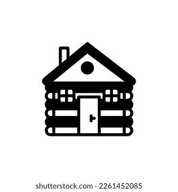 Forest Hut icon in vector. Logotype
