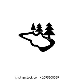 forest icon. Element of web icon for mobile concept and web apps. Isolated forest icon can be used for web and mobile on white background