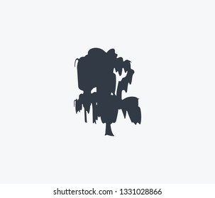 Forest icon isolated on clean background. Forest icon concept drawing icon in modern style. Vector illustration for your web mobile logo app UI design.