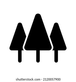 Forest icon isolated on white background