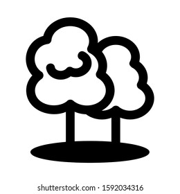 forest icon isolated sign symbol vector illustration - high quality black style vector icons
