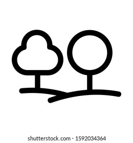 forest icon isolated sign symbol vector illustration - high quality black style vector icons
