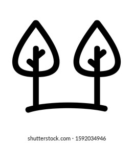 forest icon isolated sign symbol vector illustration - high quality black style vector icons
