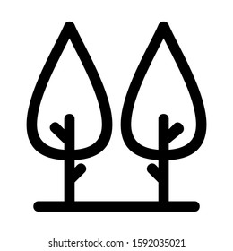 forest icon isolated sign symbol vector illustration - high quality black style vector icons
